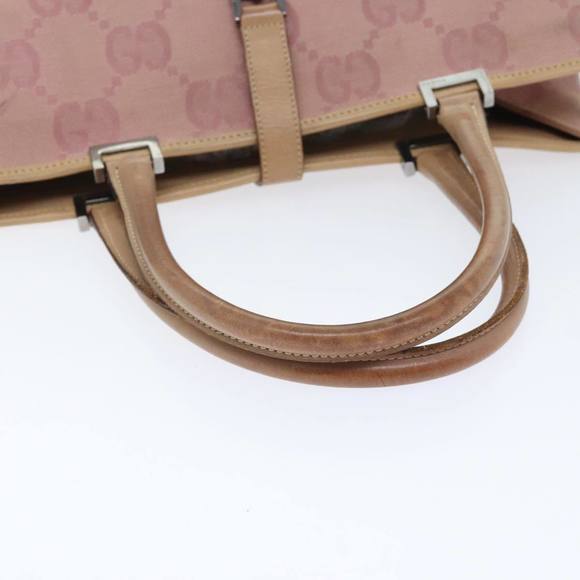 GUCCI GG Canvas Jackie Tote Bag Pink Silver 002 1064 3444 Auth 93846 - Picture 7 of 16